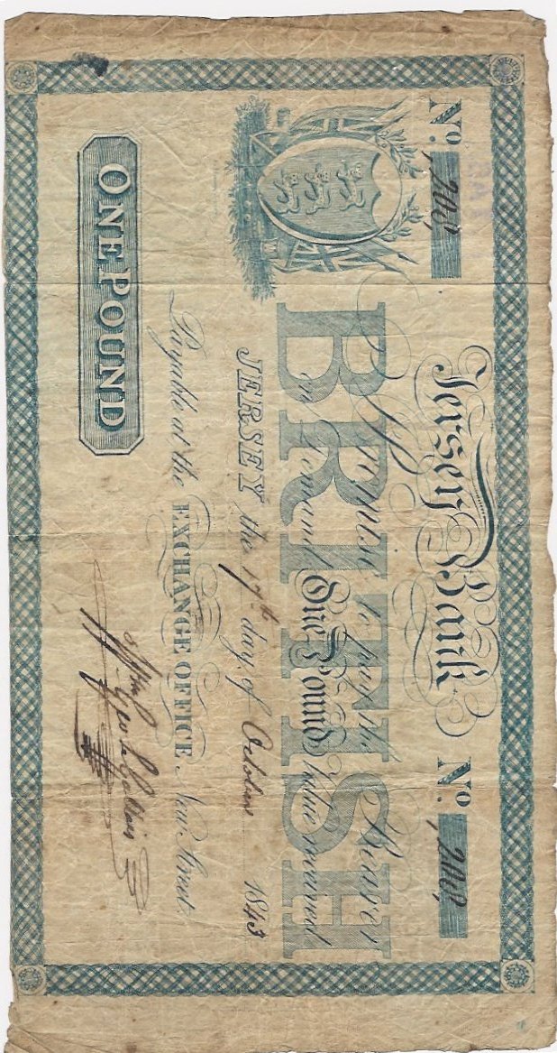 JerseyBank_1843 banknote